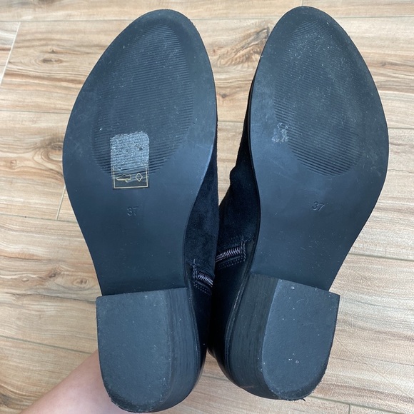 Dune London Penelope Black Suede/Leather Low Ankle Boot- Size 6M/ 37 - Picture 16 of 16